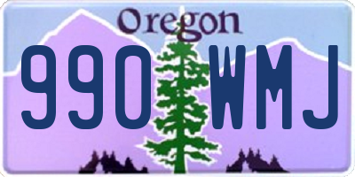 OR license plate 990WMJ