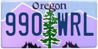 OR license plate 990WRL