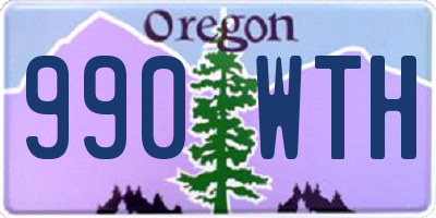 OR license plate 990WTH