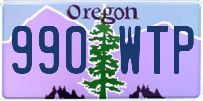 OR license plate 990WTP