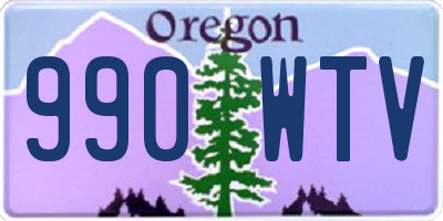 OR license plate 990WTV