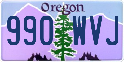 OR license plate 990WVJ