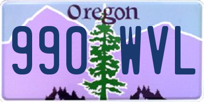 OR license plate 990WVL