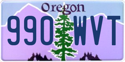 OR license plate 990WVT