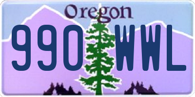 OR license plate 990WWL