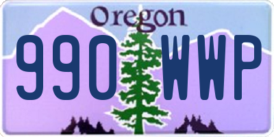 OR license plate 990WWP