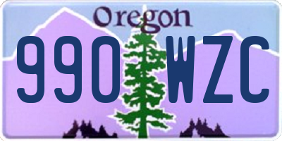 OR license plate 990WZC