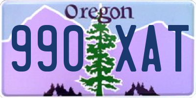 OR license plate 990XAT