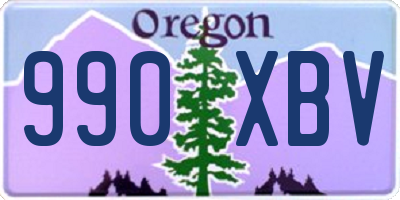 OR license plate 990XBV