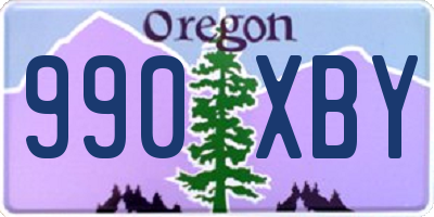 OR license plate 990XBY