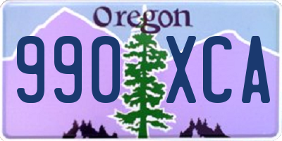 OR license plate 990XCA