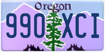 OR license plate 990XCI