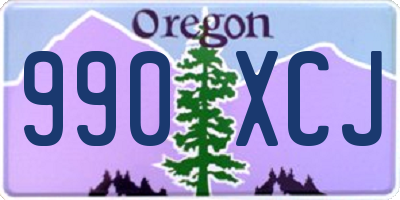 OR license plate 990XCJ