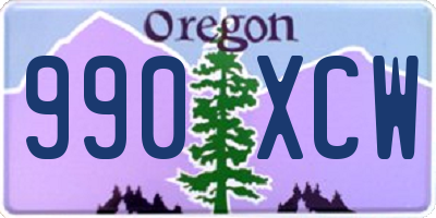 OR license plate 990XCW