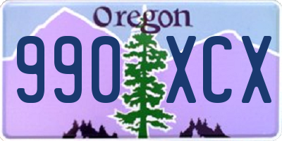 OR license plate 990XCX