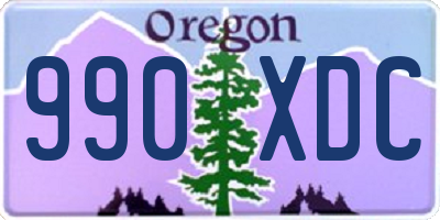 OR license plate 990XDC