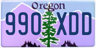 OR license plate 990XDD