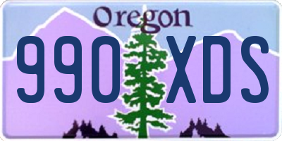 OR license plate 990XDS