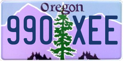 OR license plate 990XEE