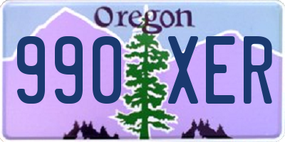 OR license plate 990XER