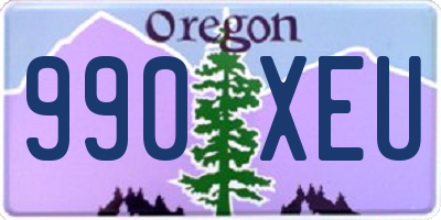 OR license plate 990XEU