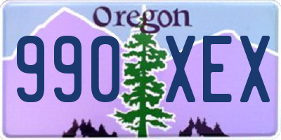 OR license plate 990XEX