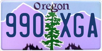 OR license plate 990XGA