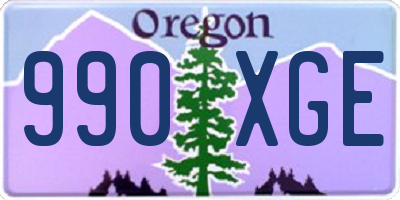 OR license plate 990XGE