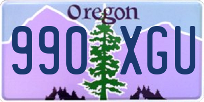 OR license plate 990XGU
