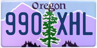 OR license plate 990XHL