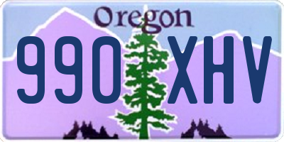 OR license plate 990XHV