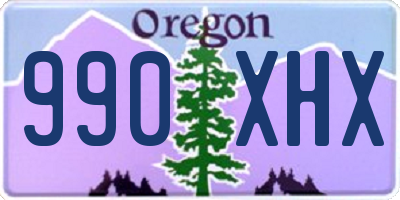 OR license plate 990XHX