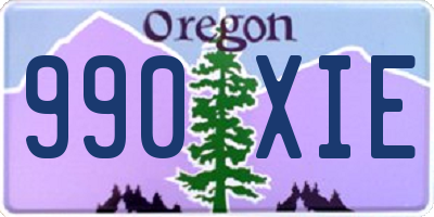 OR license plate 990XIE