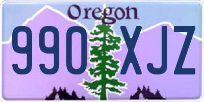 OR license plate 990XJZ