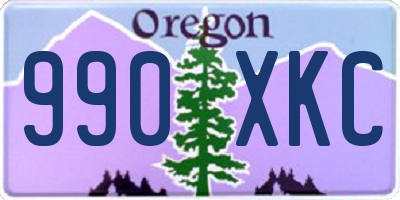OR license plate 990XKC