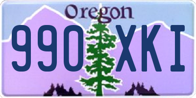 OR license plate 990XKI