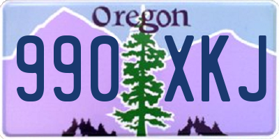 OR license plate 990XKJ
