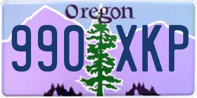 OR license plate 990XKP