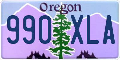 OR license plate 990XLA
