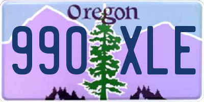OR license plate 990XLE