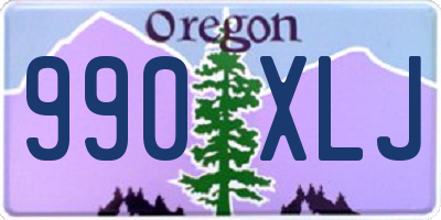 OR license plate 990XLJ