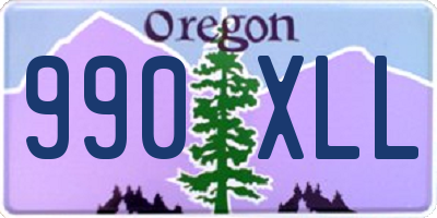 OR license plate 990XLL