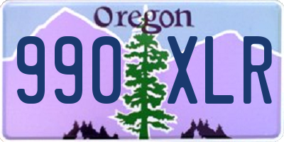 OR license plate 990XLR