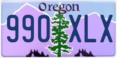 OR license plate 990XLX