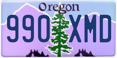 OR license plate 990XMD