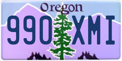 OR license plate 990XMI