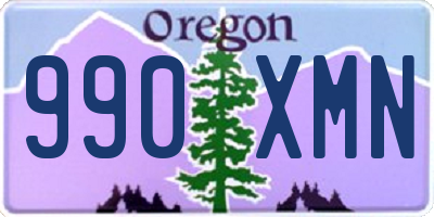 OR license plate 990XMN