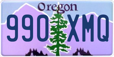 OR license plate 990XMQ