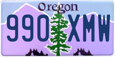 OR license plate 990XMW