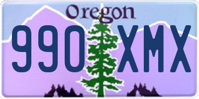 OR license plate 990XMX